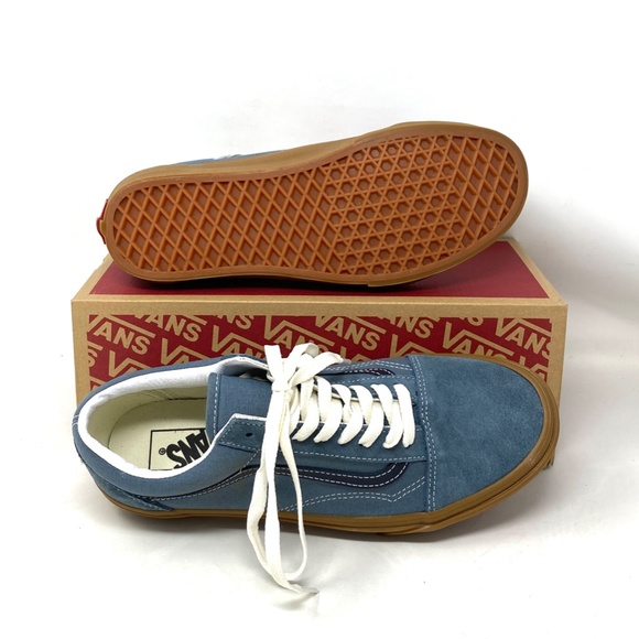 VANS Old Skool Vintage Gum Casual Shoes For Women Canvas Suede Blue VN0A5KRSRV2 - Picture 3 of 11
